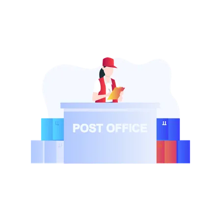 Post Office  Illustration