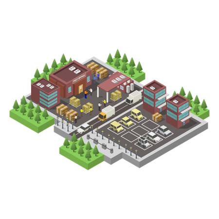 Post office  Illustration