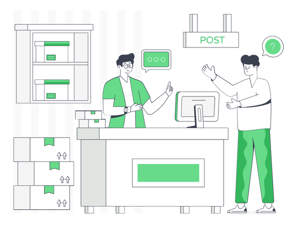 Post Office  Illustration