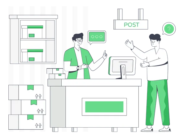 Post Office  Illustration