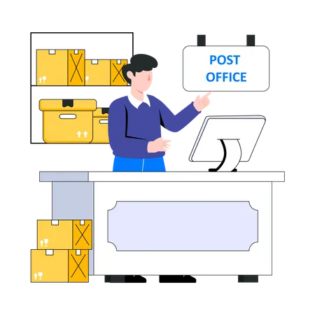 Post Office  Illustration