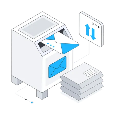 Postal Box  Illustration