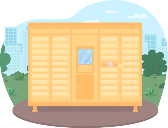 Postfachzeilendienst  Illustration