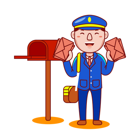 Postman  Illustration