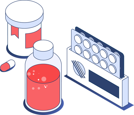 Pot de médecine  Illustration