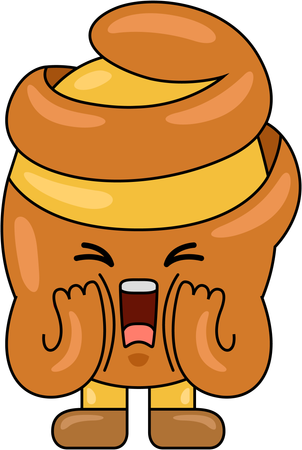 Potatoes Mascot shouting  Illustration