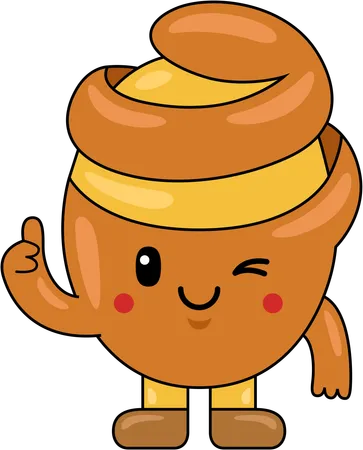 Potatoes Mascot showing thumbs up  Illustration