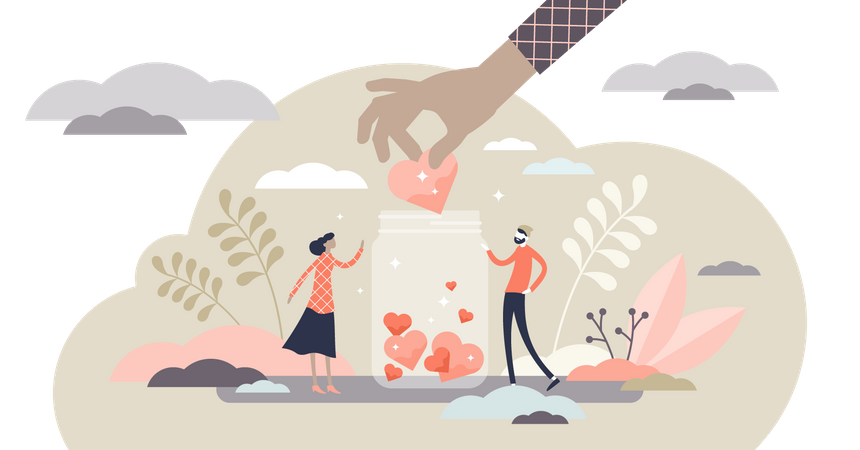 Pote de doação  Ilustração