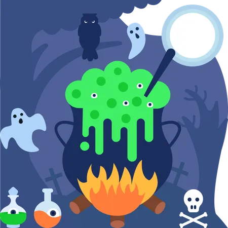 Potion d'Halloween  Illustration