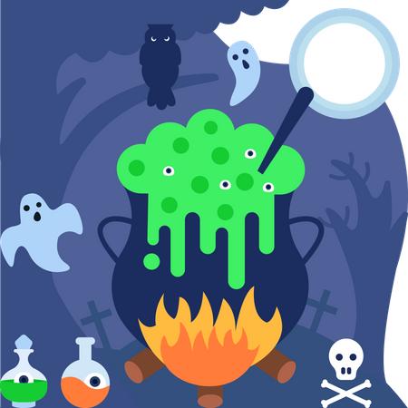 Potion d'Halloween  Illustration