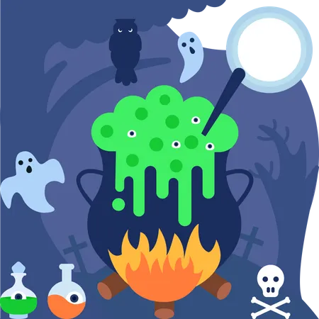 Potion d'Halloween  Illustration
