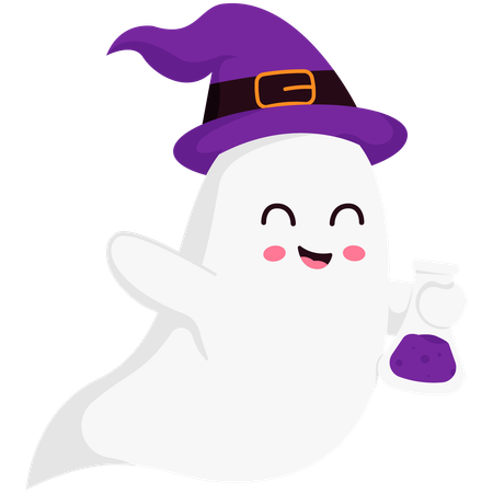 Potion Liquid Ghost  Illustration