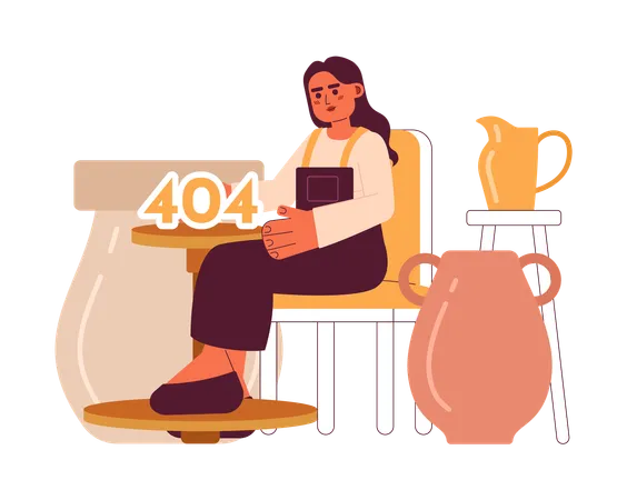 Pottery class error  Illustration