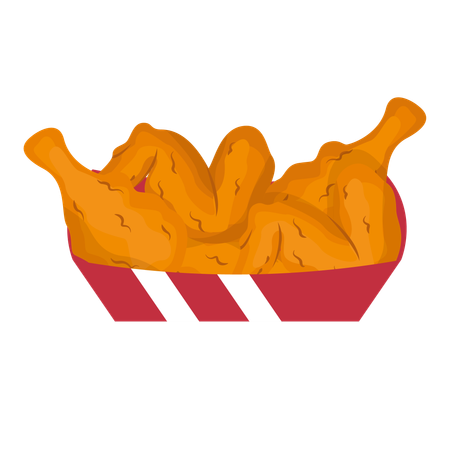 Poulet frit  Illustration