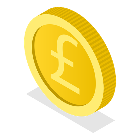 Pound Coin  Illustration