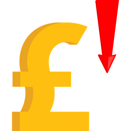 Pound decline  Illustration