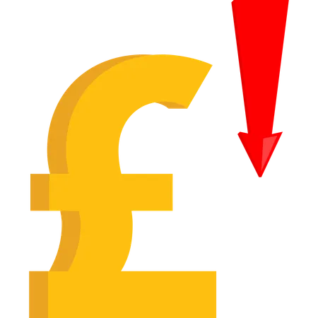Pound decline  Illustration
