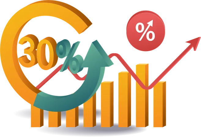 Pourcentage de partage des revenus de l'entreprise  Illustration