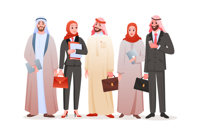 Povo árabe  Ilustração