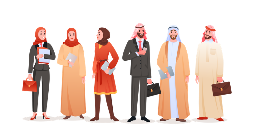 Povo árabe  Ilustração