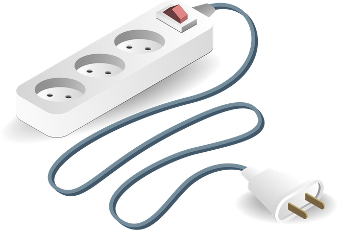 Power cord plug  Illustration