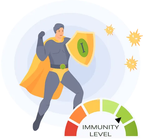 Power of immunity level  Illustration