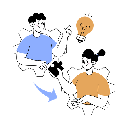 Power of Partnerships  Illustration