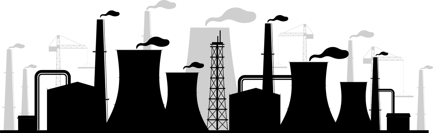 Power plant Illustration