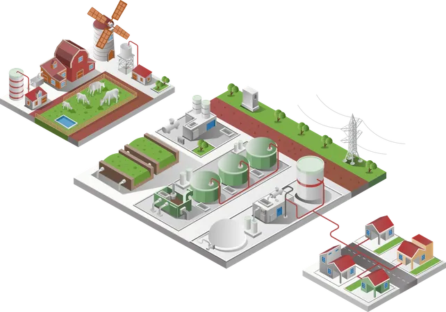 Power Plant  Illustration