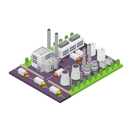 Power Plant  Illustration