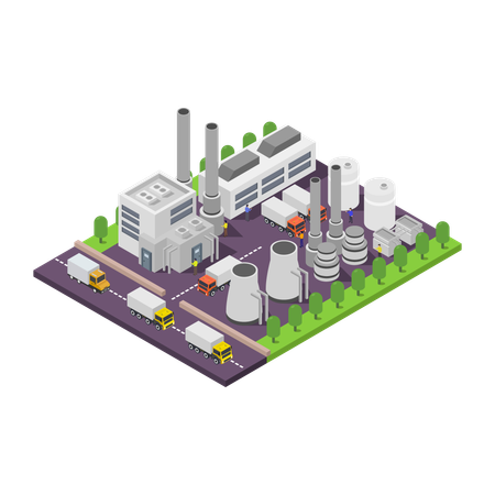 Power Plant  Illustration