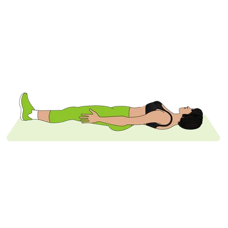 Práctica de yoga  Ilustración