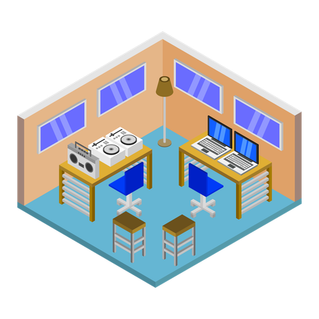 Practice space  Illustration