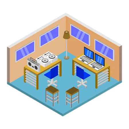 Practice space  Illustration