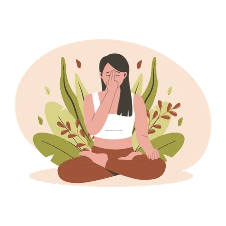 Pranayama  Illustration