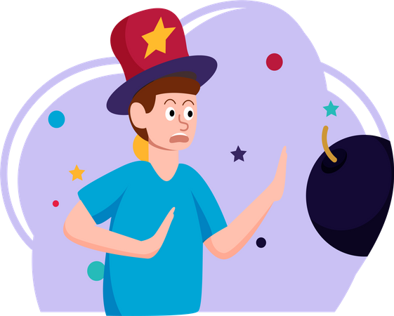 Prank day celebrations  Illustration