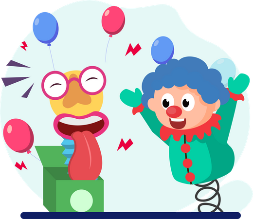 Prank day celebrations  Illustration