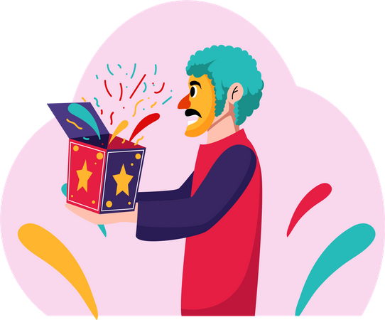 Prank day celebrations  Illustration