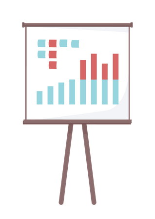 Präsentation von Business Analytics  Illustration