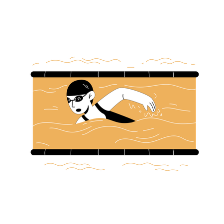 Pratique de la natation  Illustration