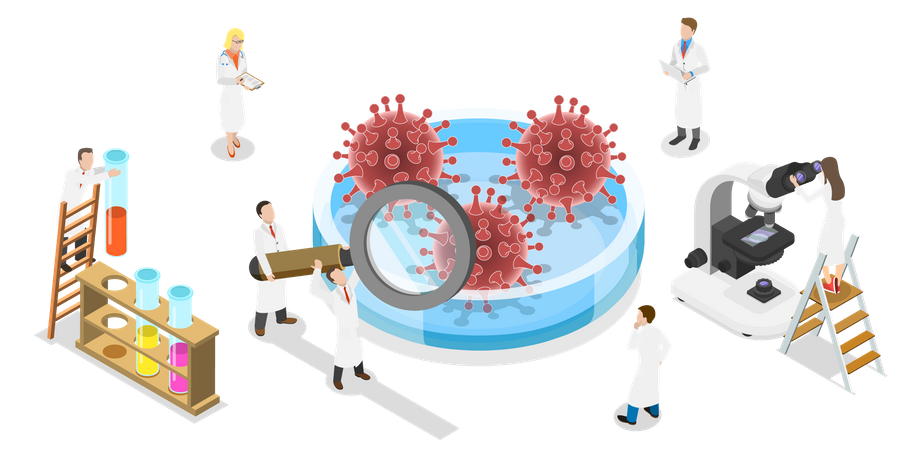 Prävention der Coronavirus-Erkrankung  Illustration