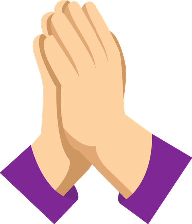 Praying Hands  Illustration