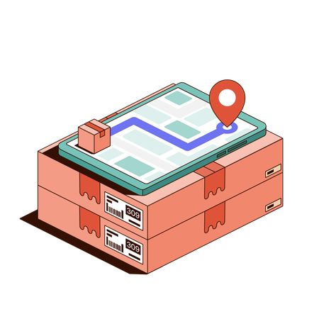 Lieferorte  Illustration