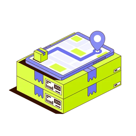 Precession Parcel Tracking  Illustration