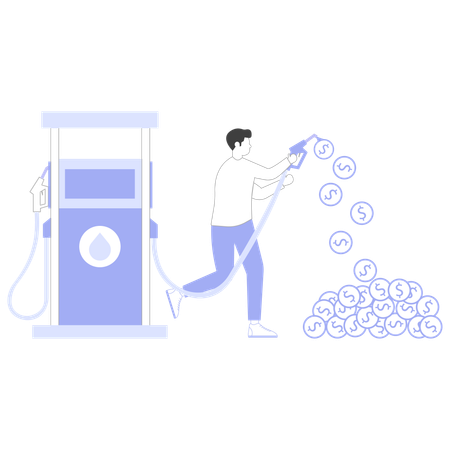 Precio del combustible  Ilustración