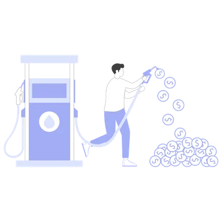 Precio del combustible  Ilustración