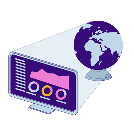 Predictive Analytics Dashboard  Illustration