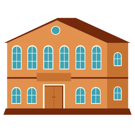 Edifício escolar  Ilustração