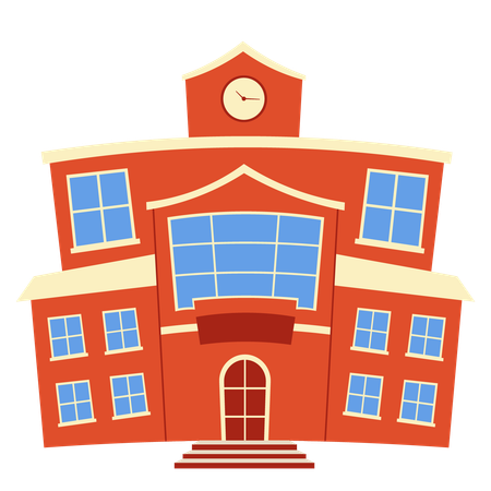 Edifício escolar  Ilustração
