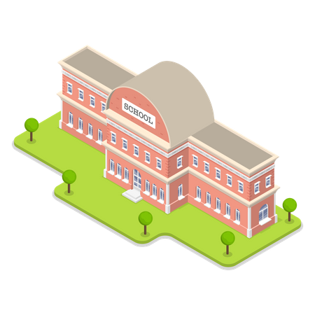 Edifício escolar  Illustration